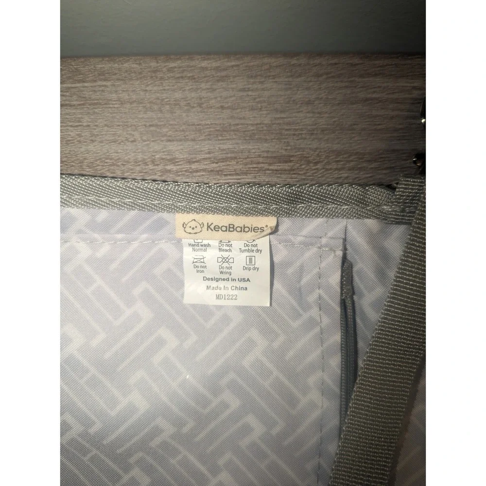 KeaBabies Ezee Baby Diaper Changing Mat/Pat (Black Geo) - Easy to Clean Material